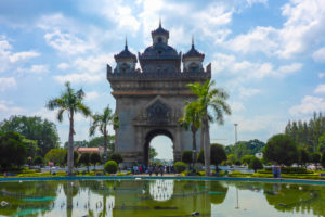 Asien, Laos, Binnenstaat, Südostasien, Indochinesische Halbinsel, Vientiane, Patuxai Asien, Laos, Binnenstaat, Südostasien, Indochinesische Halbinsel, Vientiane, Patuxai